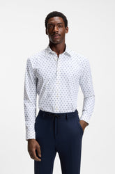 Chemise sport pour homme par HUGO BOSS | 50562148 Blanc Ouvert | Boutique Vvög, vêtements mode pour homme et femme