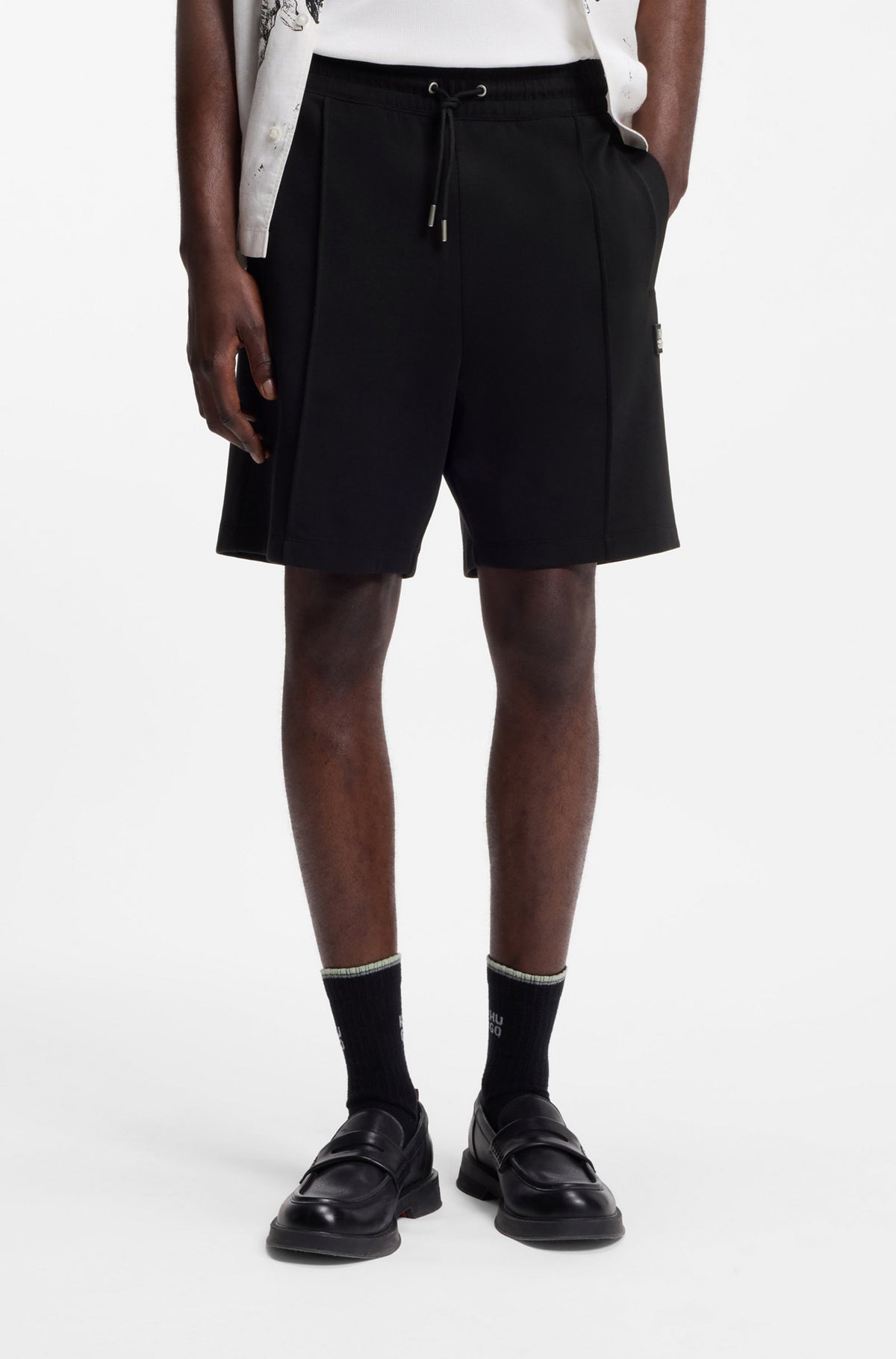 Short jogging pour homme par HUGO BOSS | 50562844 Noir | Boutique Vvög, vêtements mode pour homme et femme