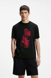 T-Shirt pour homme par HUGO BOSS | 50564024 Noir | Boutique Vvög, vêtements mode pour homme et femme
