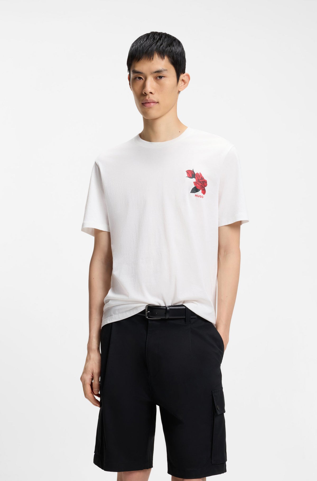 T-Shirt pour homme par HUGO BOSS | 50564024 Naturel | Boutique Vvög, vêtements mode pour homme et femme
