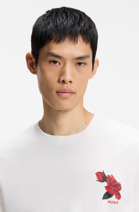 T-Shirt pour homme par HUGO BOSS | 50564024 Naturel | Boutique Vvög, vêtements mode pour homme et femme