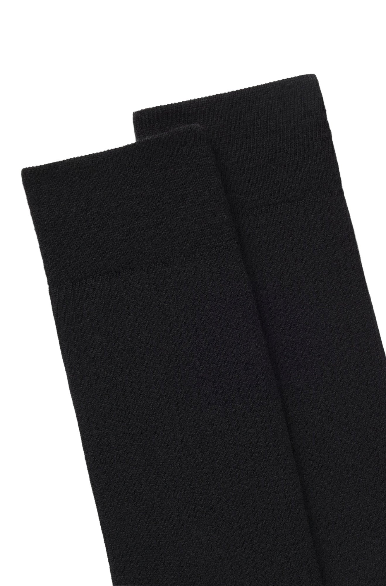 HUGO BOSS men's black socks, detail view