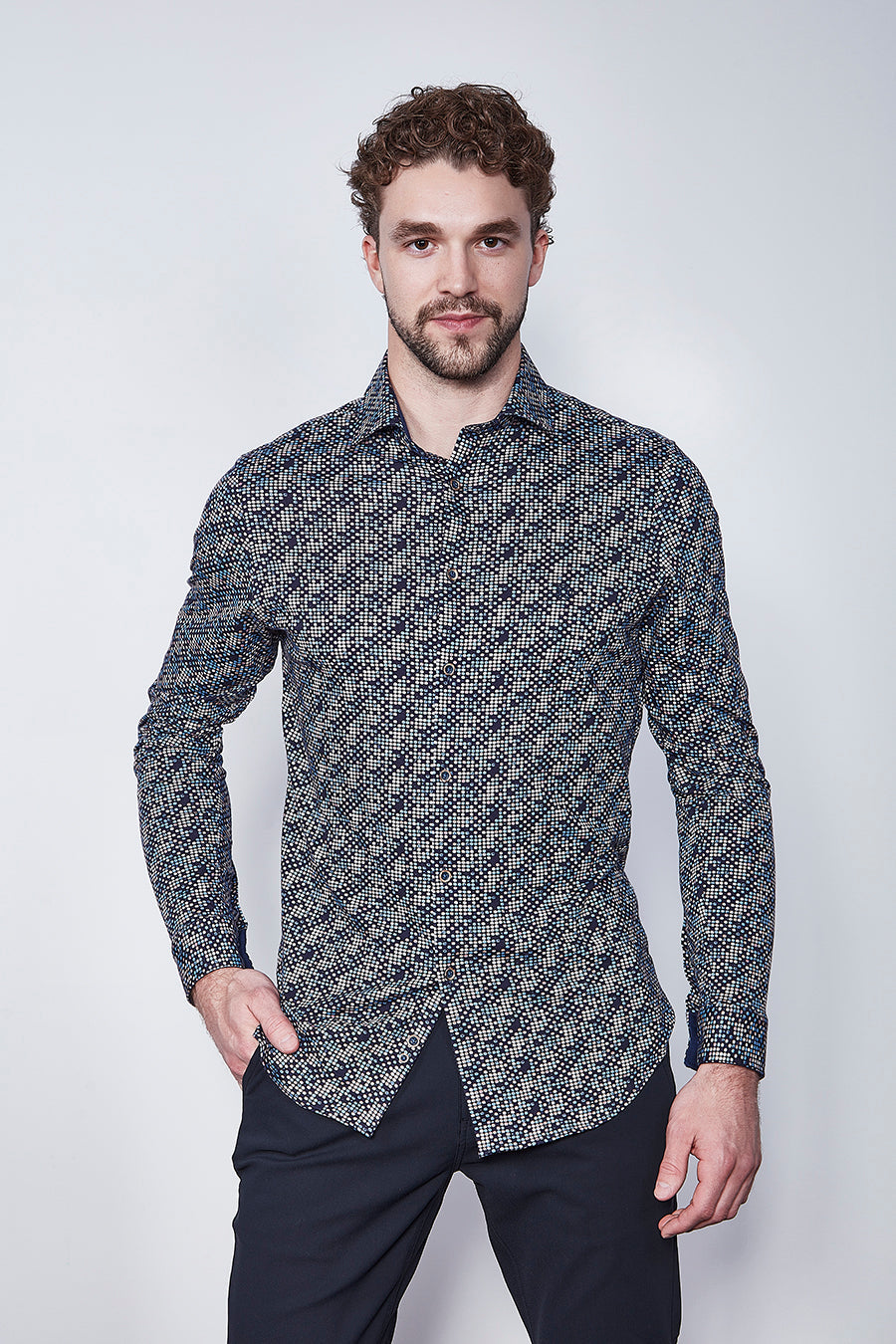 Chemise manches longues sport pour homme par Fellows | 52 6531 116 | Boutique Vvög, vêtements mode pour homme et femme