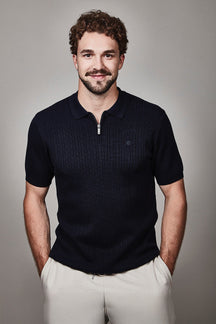 Polo sport avec zip pour homme par Fellows | 61 3665 110 | Boutique Vvög, vêtements mode pour homme et femme