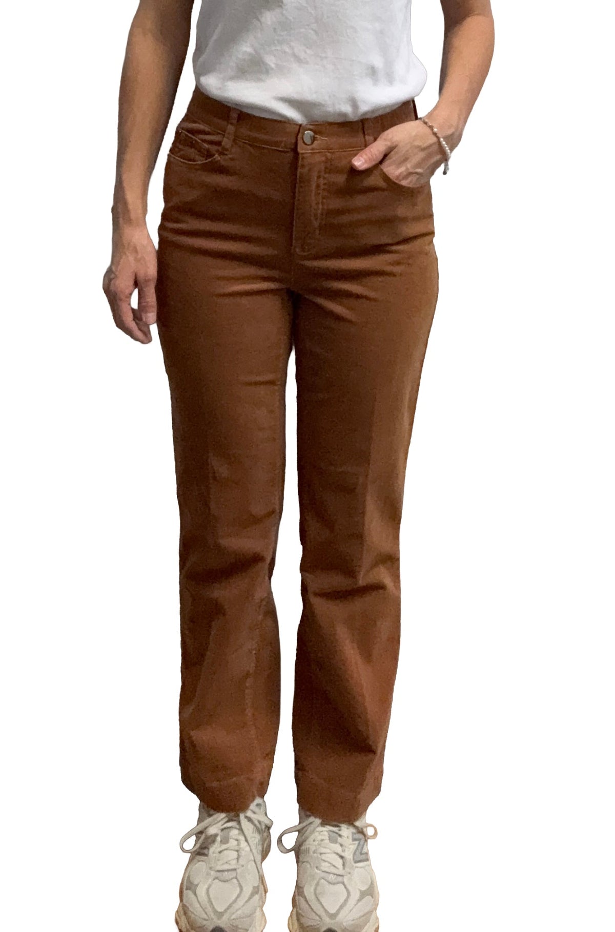 Pantalon pour femme par Lisette L | 925 1108 Cognac | Boutique Vvög, vêtements mode pour homme et femme