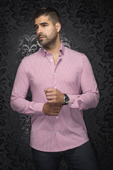 Chemise manches longues en Knit pour homme par Au Noir | ALEXANDER WPC Rouge | Boutique Vvög, inventaire complet de la marque Au Noir