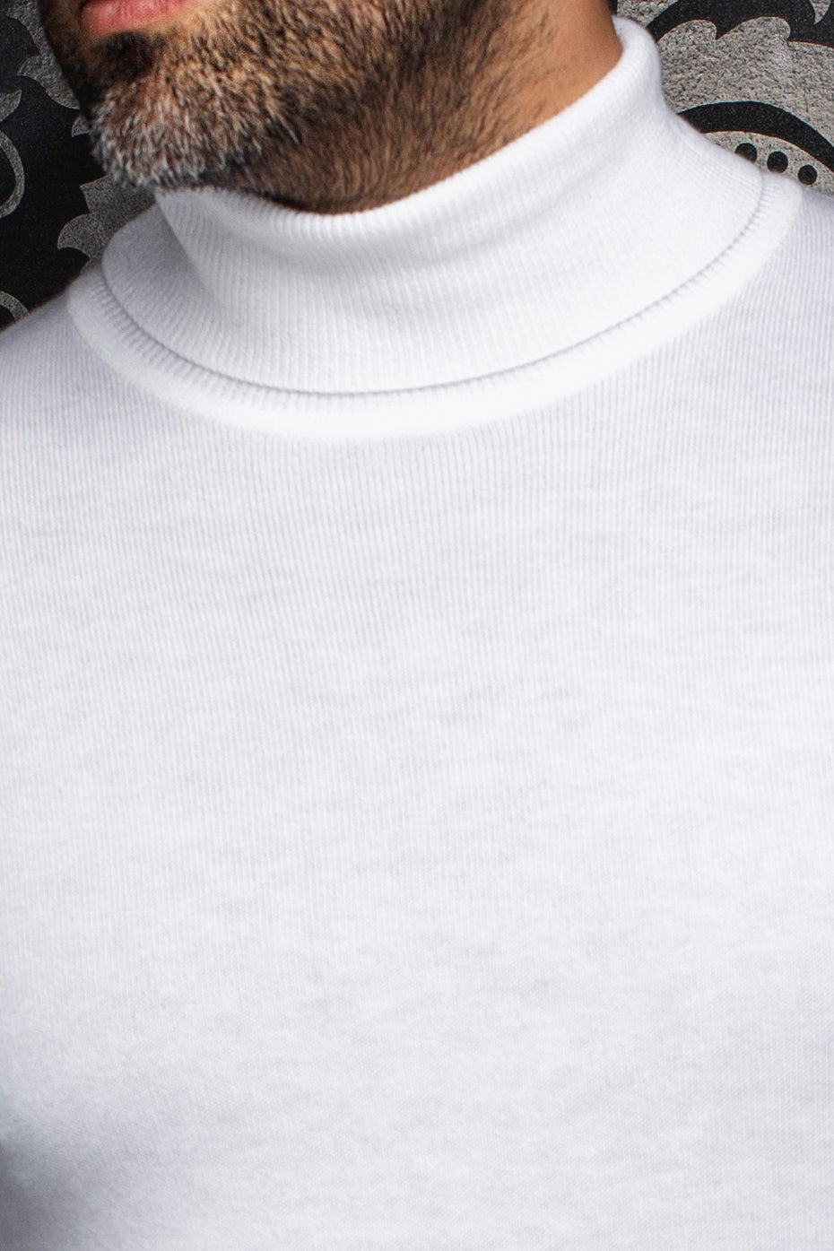 Chandail col roulé en laine mérino pour homme par Au Noir | ARKANES Crème | Boutique Vvög, inventaire complet de la marque Au Noir