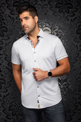 Chemise manches courtes en Knit extensible pour homme par Au Noir | ATACAMA (SS) Sable | Boutique Vvög, inventaire complet de la marque Au Noir