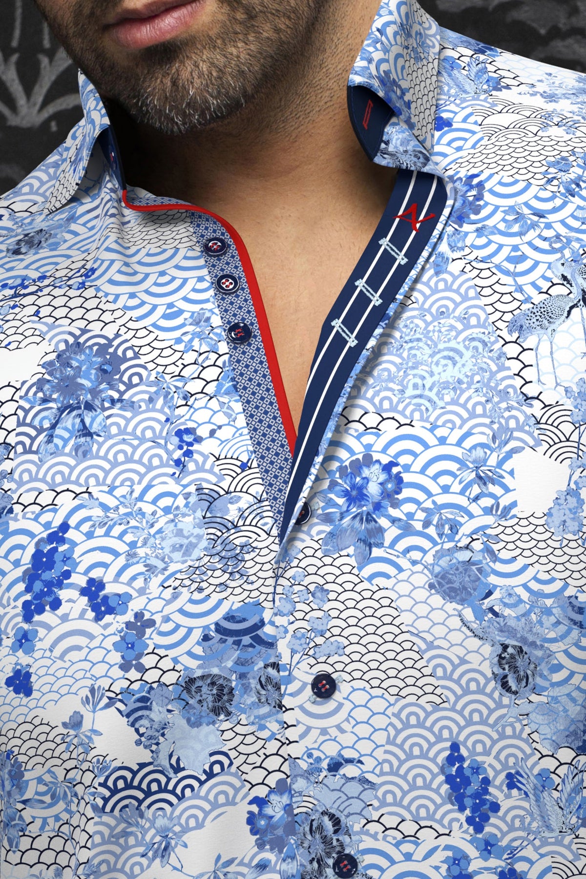 Knit long sleeve shirt for men by Au Noir | AVALON Light Blue | Boutique Vvög, complete inventory of the Au Noir brand
