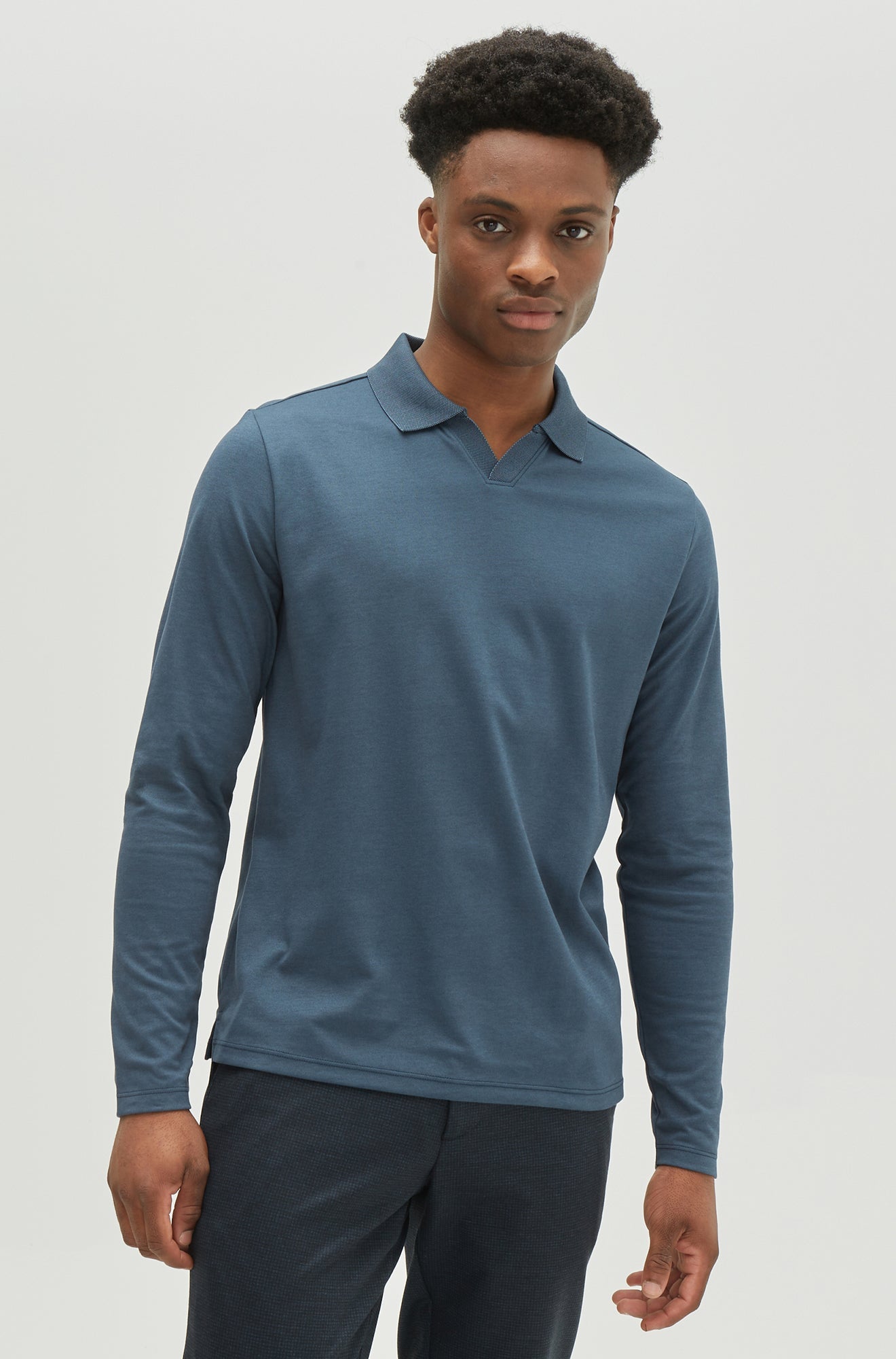 Polo col ouvert pour homme par Robert Barakett | Adison RB22141 Marine | Boutique Vvög, vêtements mode pour homme et femme