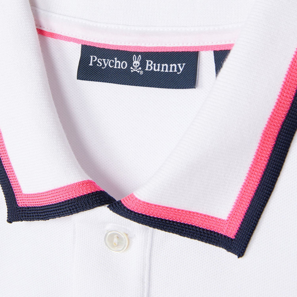 Polo pour homme par Psycho Bunny | Kinsbury B6K235B200 Blanc | Boutique Vvög, vêtements mode pour homme et femme