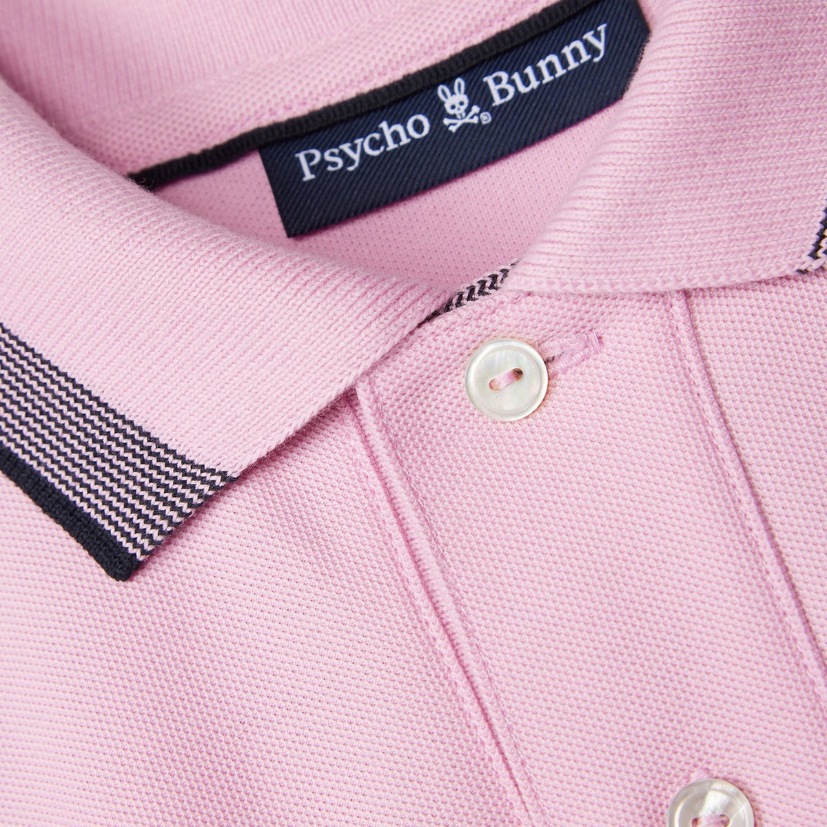 Polo pour homme par Psycho Bunny | Queensbury B6K340B200 Lavande Pastel | Boutique Vvög, vêtements mode pour homme et femme