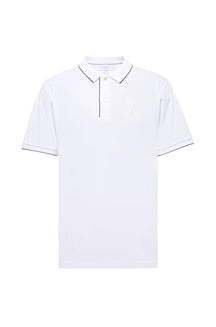 Polo piqué Performance pour homme par Psycho Bunny | B6K486F200 Blanc | Boutique Vvög, vêtements mode pour homme et femme