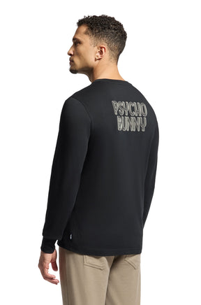 Chandail manches longues pour homme par Psycho Bunny | Monarch/B6T217E200 Noir | Boutique Vvög, vêtements mode pour homme et femme