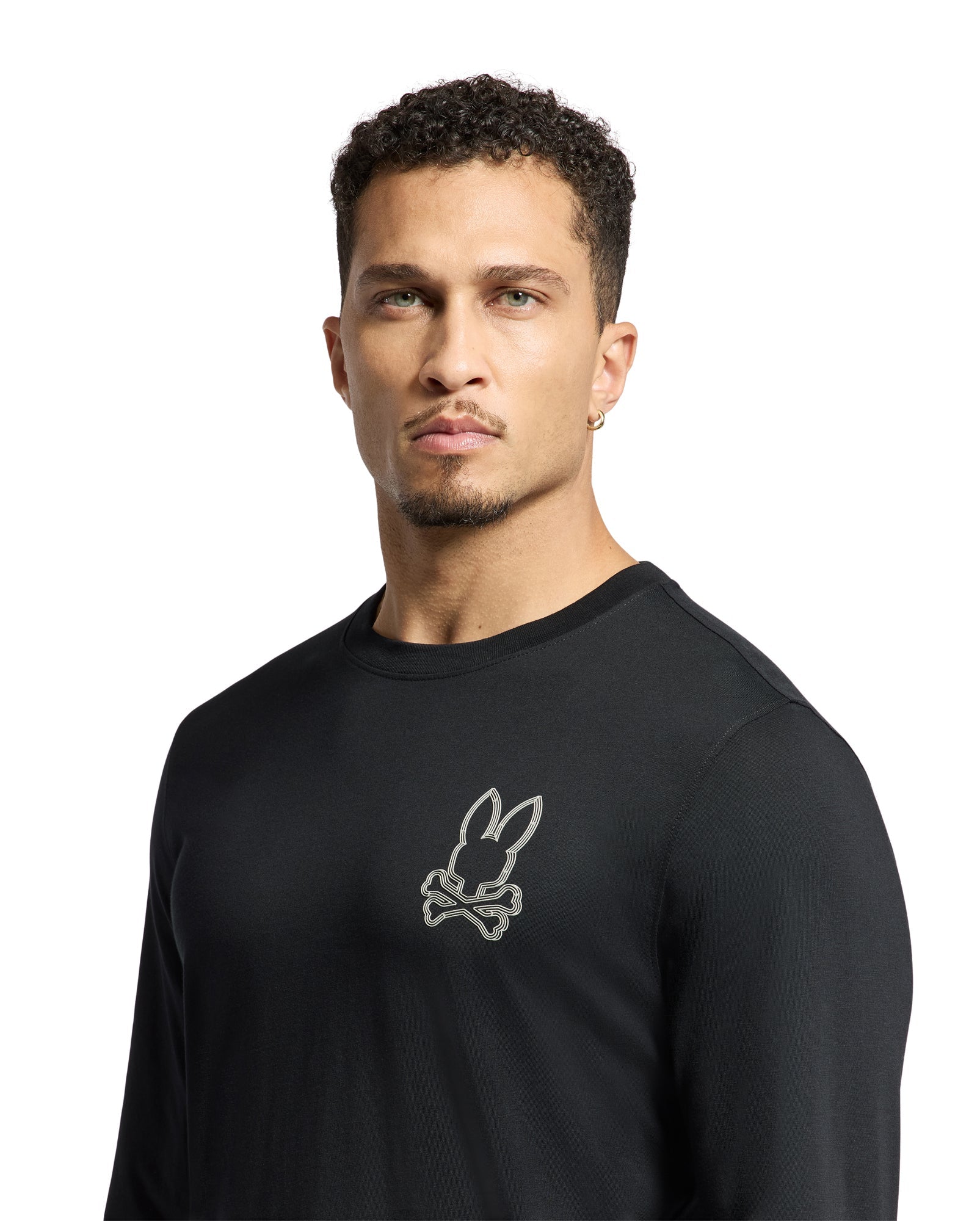 Chandail manches longues pour homme par Psycho Bunny | Monarch/B6T217E200 Noir | Boutique Vvög, vêtements mode pour homme et femme