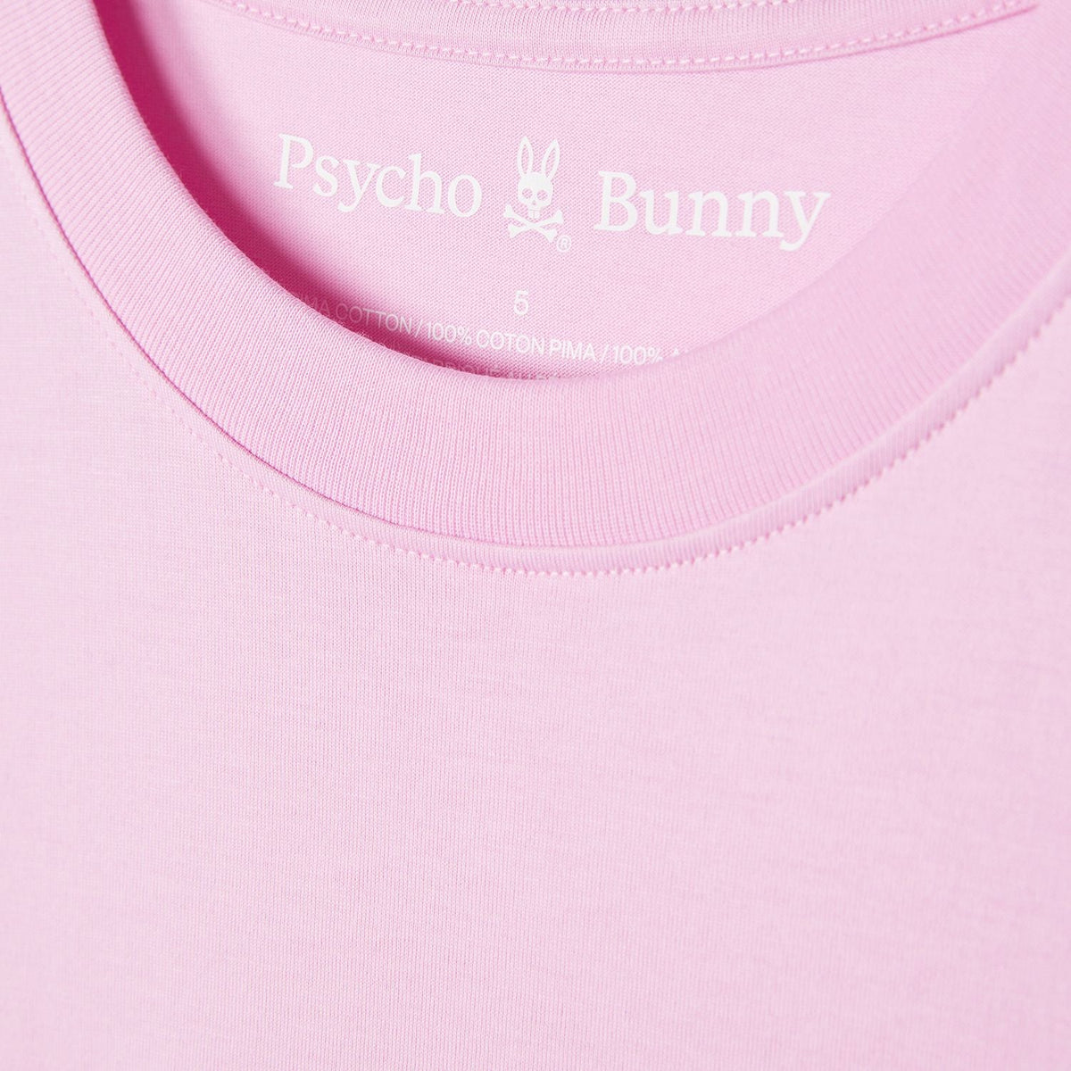 T-Shirt pour homme par Psycho Bunny | Classic B6U014B200 Lavande Pastel | Boutique Vvög, vêtements mode pour homme et femme