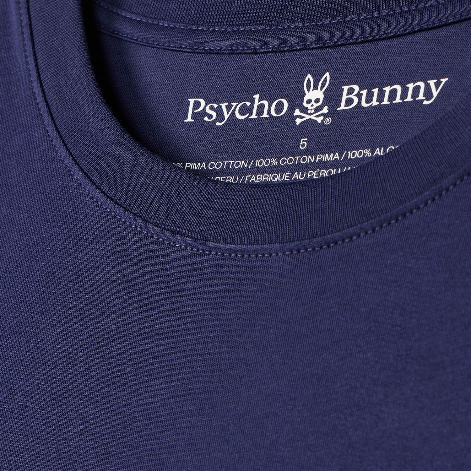 T-Shirt pour homme par Psycho Bunny | B6U014CRPC Bleu Soir | Boutique Vvög, vêtements mode pour homme et femme