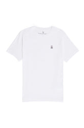 T-Shirt pour homme par Psycho Bunny | Classic B6U014CRPC Blanc | Boutique Vvög, vêtements mode pour homme et femme