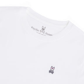 T-Shirt pour homme par Psycho Bunny | Classic B6U014CRPC Blanc | Boutique Vvög, vêtements mode pour homme et femme