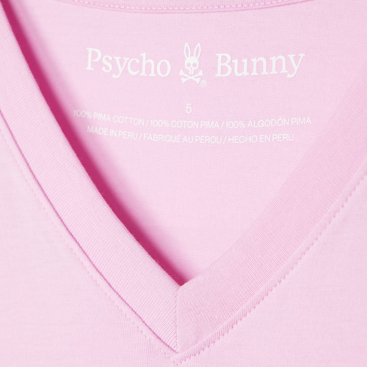 T-Shirt pour homme par Psycho Bunny | Classic B6U100B200 Lavande Pastel | Boutique Vvög, vêtements mode pour homme et femme