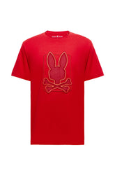 T-Shirt pour homme par Psycho Bunny | Pierce/B6U115E200 Rouge Clair | Boutique Vvög, vêtements mode pour homme et femme