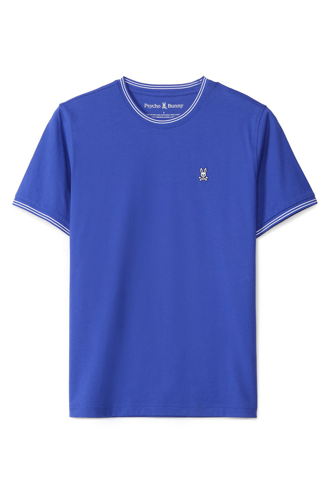 T-Shirt pour homme par Psycho Bunny | Logan Tee B6U137B200 Bleu Royal | Boutique Vvög, vêtements mode pour homme et femme