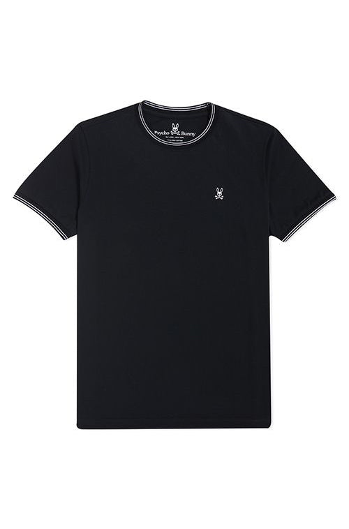 T-Shirt pour homme par Psycho Bunny | Logan B6U137S1PC Noir | Boutique Vvög, vêtements mode pour homme et femme