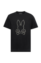 T-Shirt pour homme par Psycho Bunny | Monarch/B6U211E200 Noir | Boutique Vvög, vêtements mode pour homme et femme