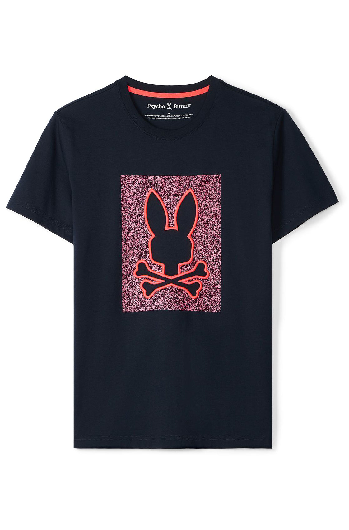 T-Shirt pour homme par Psycho Bunny | Livingston B6U247B2TS Marine | Boutique Vvög, vêtements mode pour homme et femme
