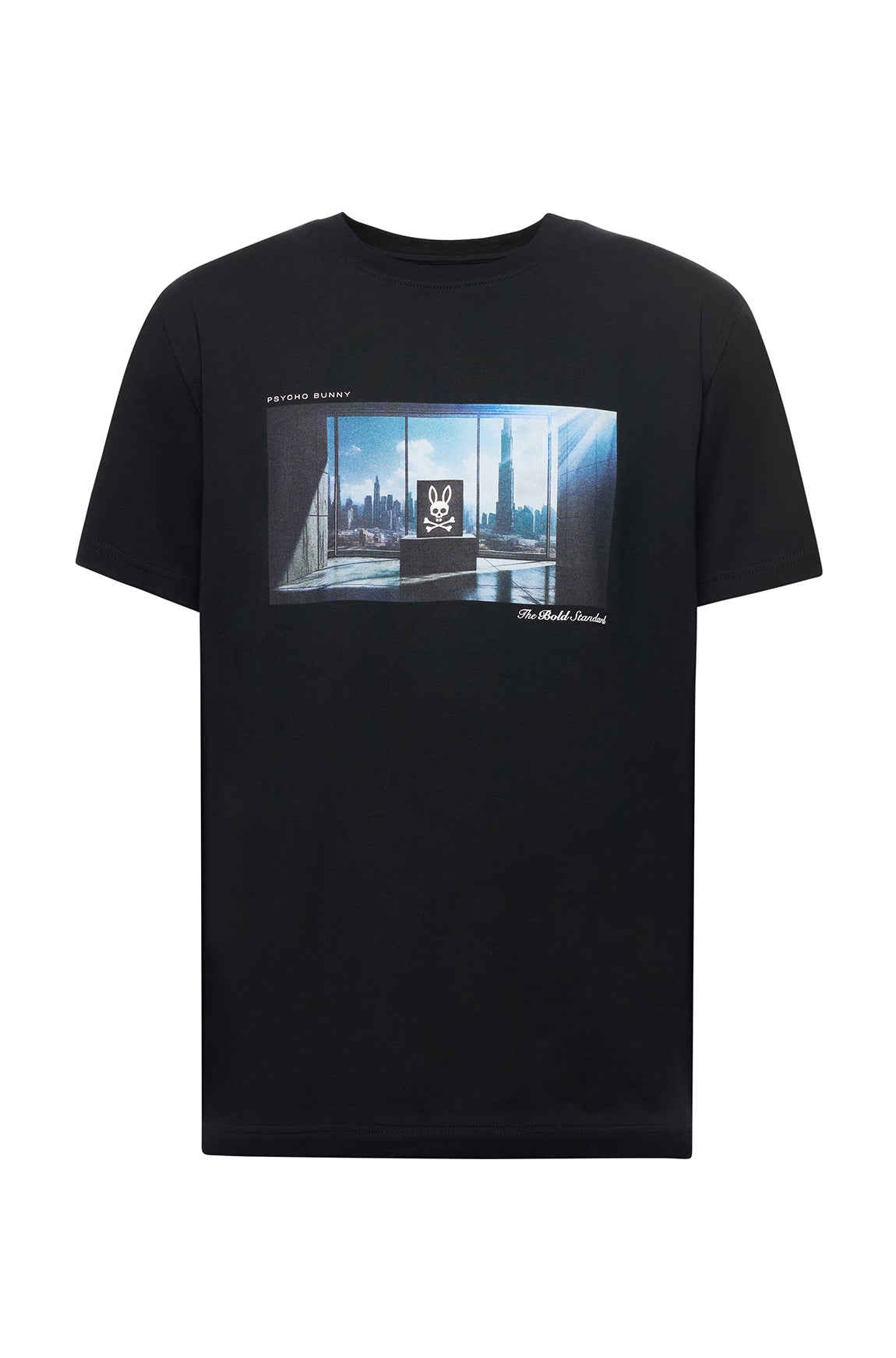 T-Shirt pour homme par Psycho Bunny | B6U388E200 Noir | Boutique Vvög, vêtements mode pour homme et femme