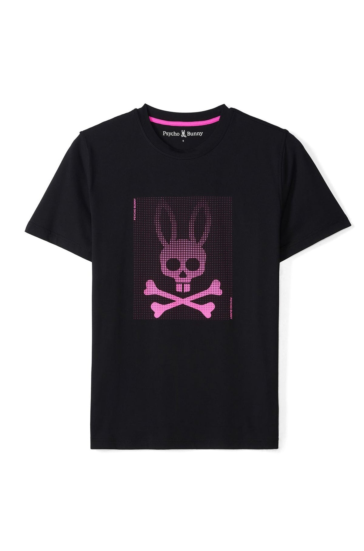 T-Shirt pour homme par Psycho Bunny | Maxwell B6U708D200 Noir | Boutique Vvög, vêtements mode pour homme et femme