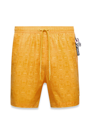 Maillot short pour homme par Psycho Bunny | B6W453F200 Or Jurassique | Boutique Vvög, vêtements mode pour homme et femme