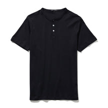 Chandail manches courtes henley pour homme par Robert Barakett | Georgia RB01173 Noir | Boutique Vvög, vêtements mode pour homme & femmes
