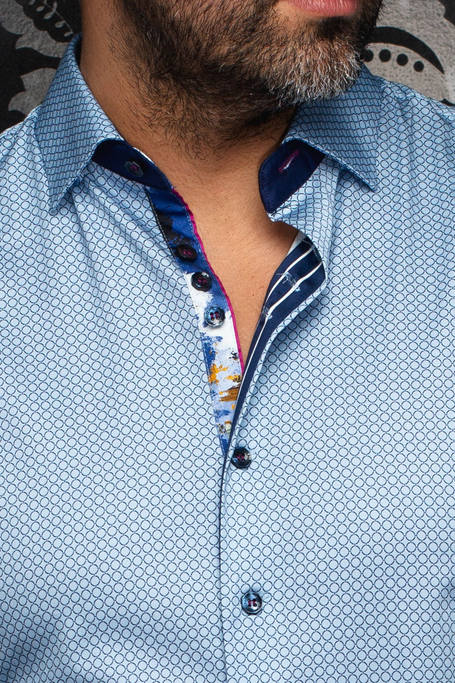 Chemise manches longues pour homme par Au Noir | BARRICADE Bleu Clair | Boutique Vvög, inventaire complet de la marque Au Noir
