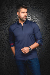 Polo manches longues pour homme par Au Noir | BENTLEY Marine | Boutique Vvög, inventaire complet de la marque Au Noir