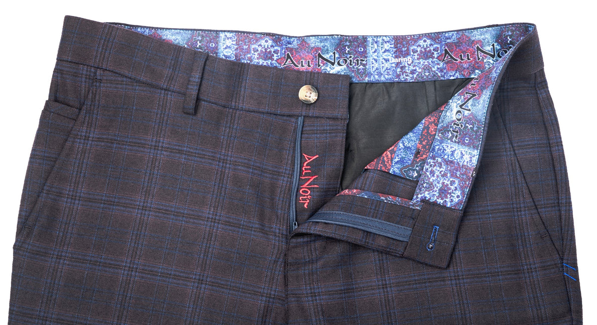 Pantalon pour homme par Au Noir | FARRELL-BERETTA Prune | Boutique Vvög, inventaire complet de la marque Au Noir