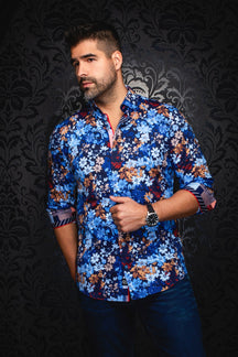 Chemise manches longues en Knit pour homme par Au Noir | BITTERSWEET Marine | Boutique Vvög, inventaire complet de la marque Au Noir