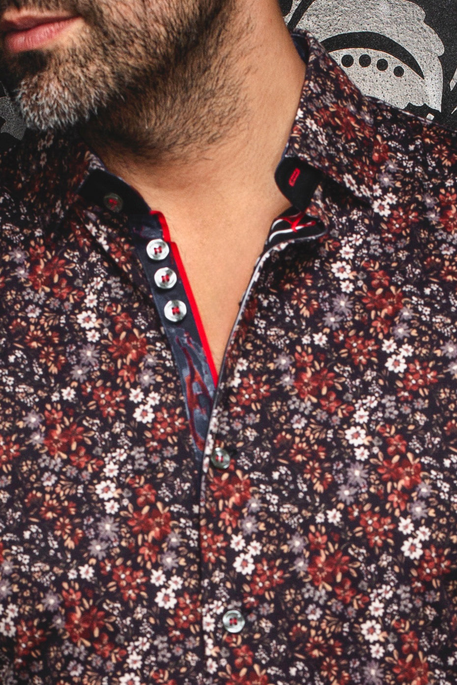 Chemise manches longues en Knit pour homme par Au Noir | BLOOM Rouille | Boutique Vvög, inventaire complet de la marque Au Noir