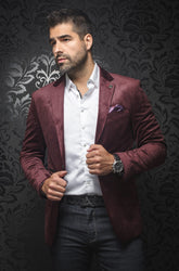 Blazer for men by Au Noir | BOGART Burgundy | Boutique Vvög, complete inventory of the Au Noir brand