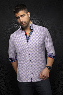 Chemise manches longues pour homme par Au Noir | BOSCO Lavande | Boutique Vvög, inventaire complet de la marque Au Noir