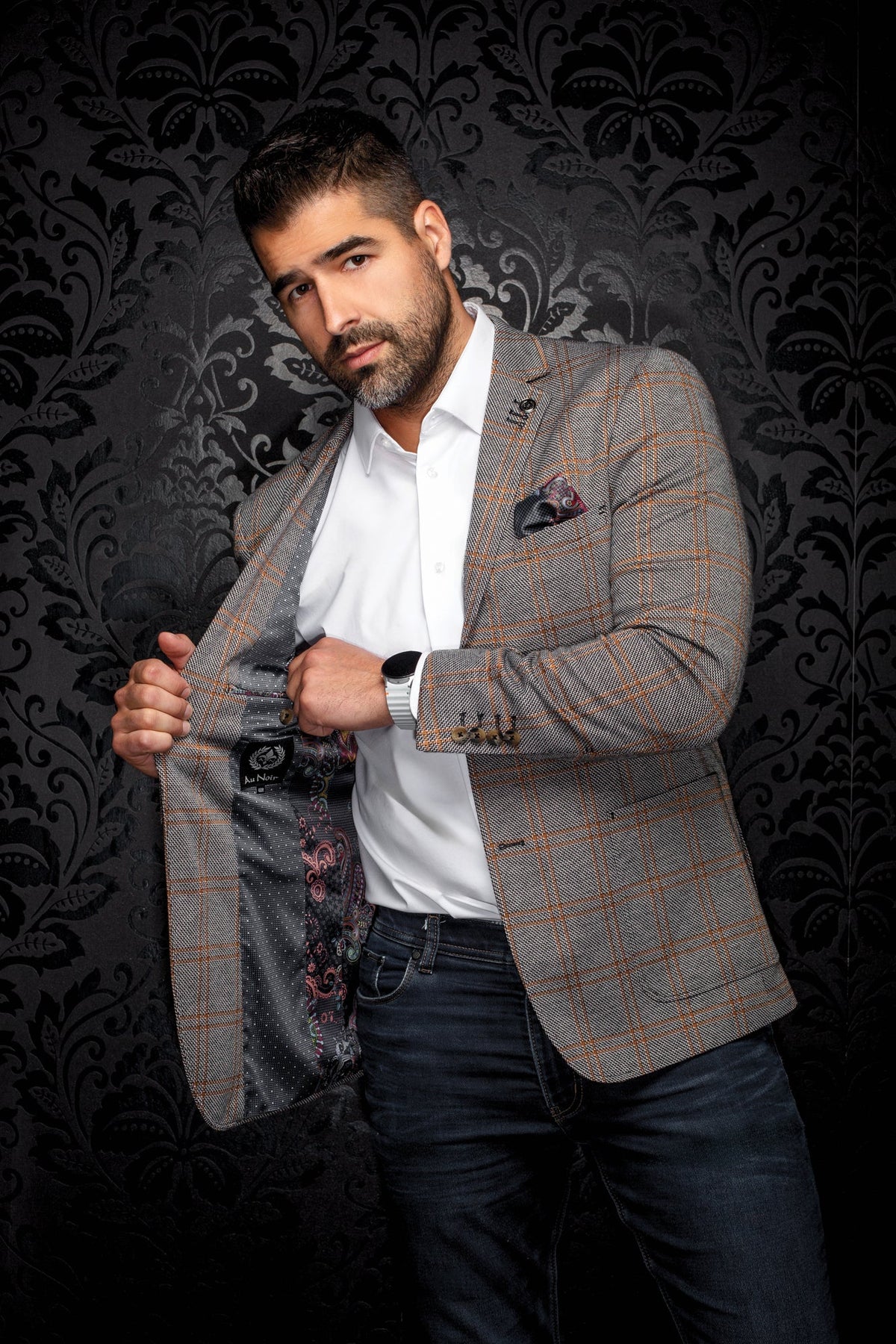 Veston pour homme par Au Noir | BROSNAN Noir | Boutique Vvög, inventaire complet de la marque Au Noir