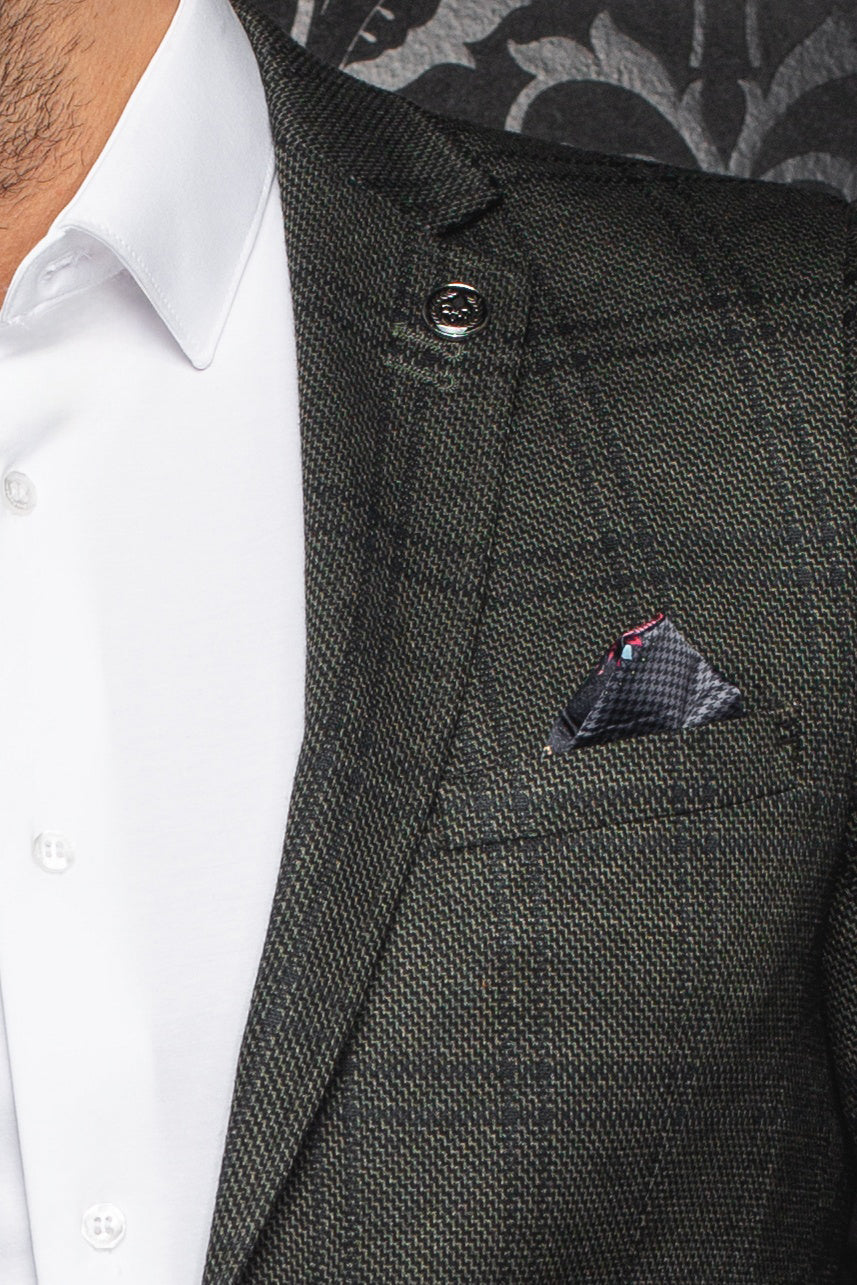 Veston pour homme par Au Noir | BROSNAN Olive | Boutique Vvög, inventaire complet de la marque Au Noir