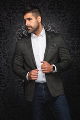 Veston pour homme par Au Noir | BROSNAN Olive | Boutique Vvög, inventaire complet de la marque Au Noir