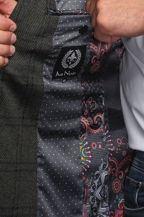 Veston pour homme par Au Noir | BROSNAN Olive | Boutique Vvög, inventaire complet de la marque Au Noir