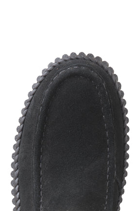 Ilse Jacobsen women's black ankle boots, detail view