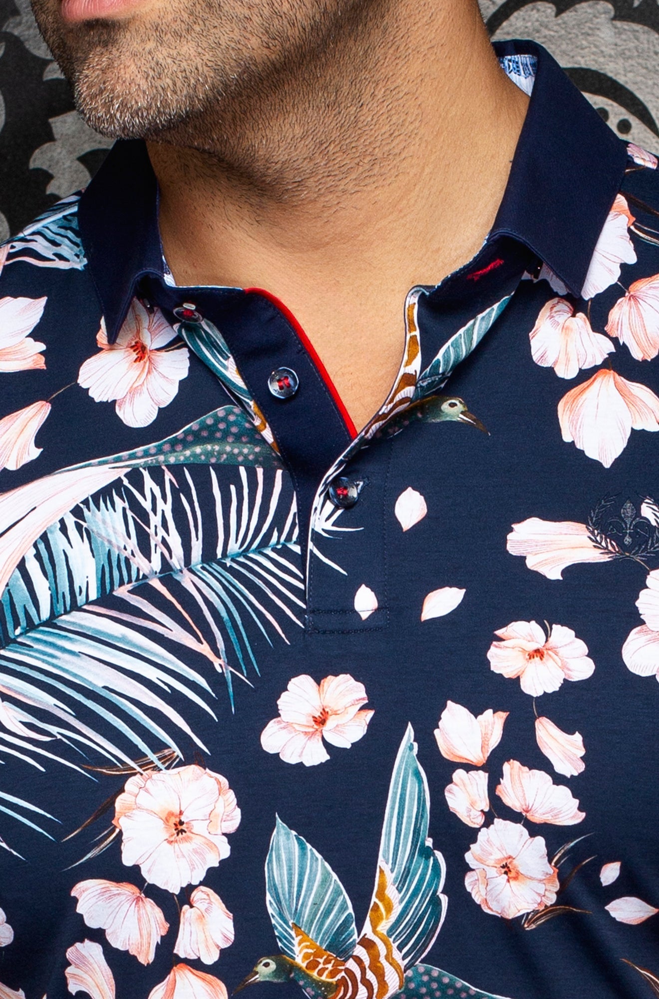 Polo pour homme par Au Noir | CAMPINAS Marine | Boutique Vvög, inventaire complet de la marque Au Noir