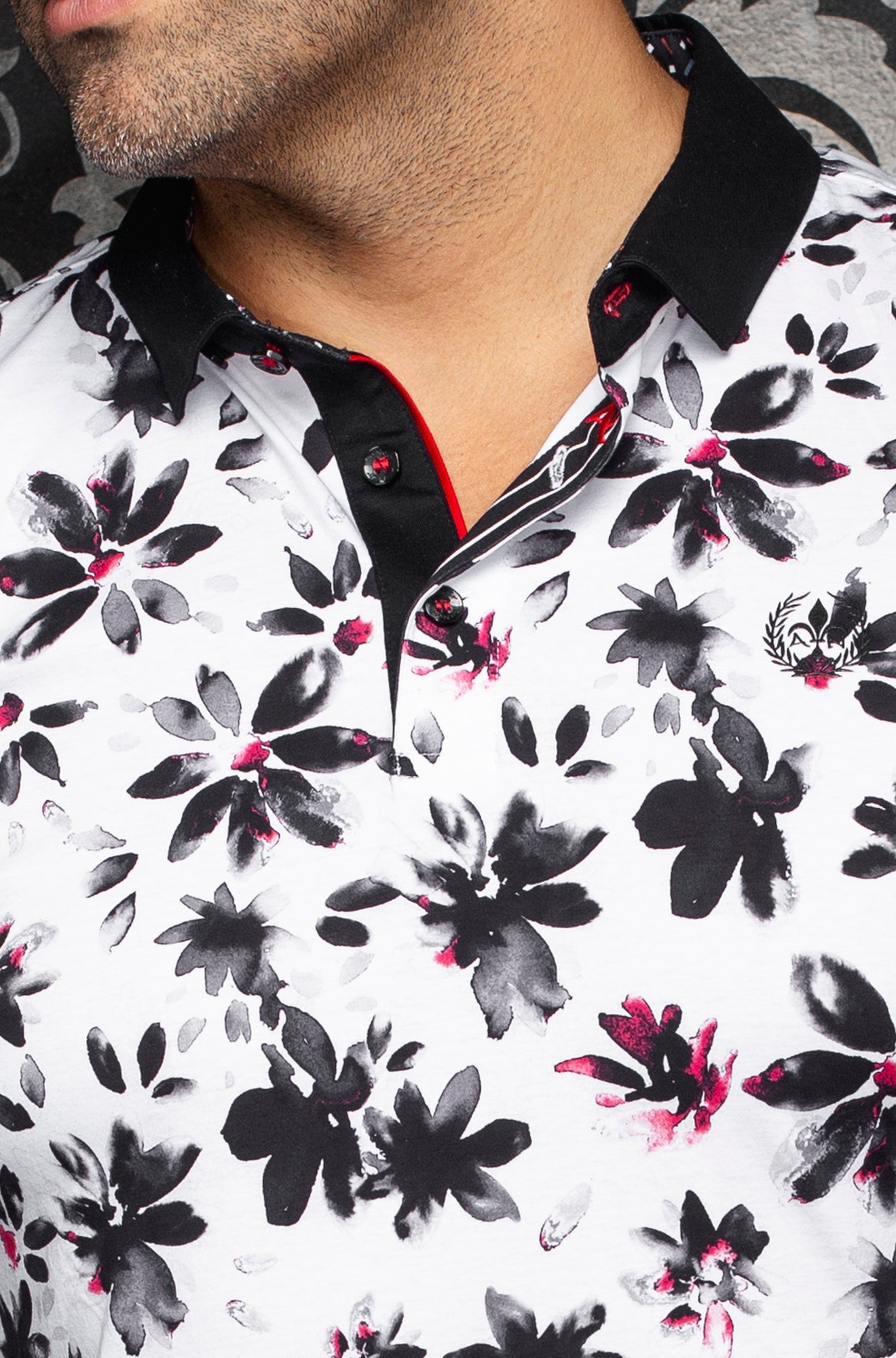 Polo pour homme par Au Noir | CANTERAS Blanc Noir | Boutique Vvög, inventaire complet de la marque Au Noir