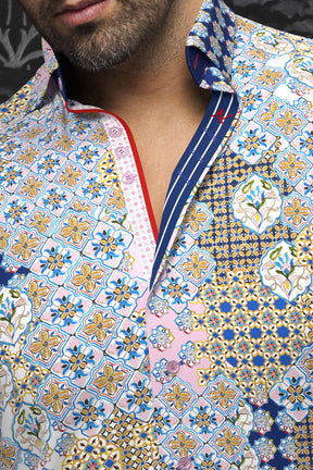 Chemise manches longues pour homme par Au Noir | CARLSON Rose | Boutique Vvög, inventaire complet de la marque Au Noir
