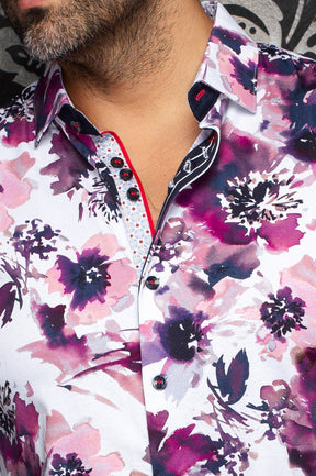 Chemise manches longues en Knit extensible pour homme par Au Noir | CARNAC Betterave | Boutique Vvög, inventaire complet de la marque Au Noir