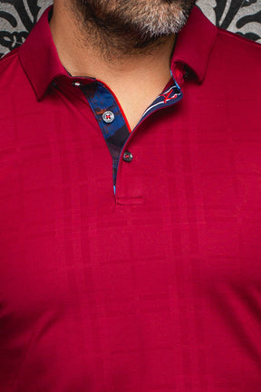Polo manches longues pour homme par Au Noir | CHELSEA Cabernet | Boutique Vvög, inventaire complet de la marque Au Noir